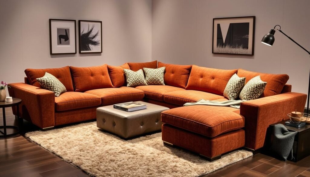 modular corner sectional with ottoman