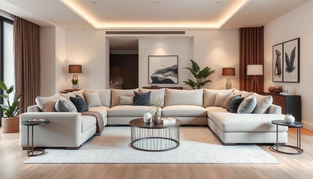 modular corner sectional with ottoman