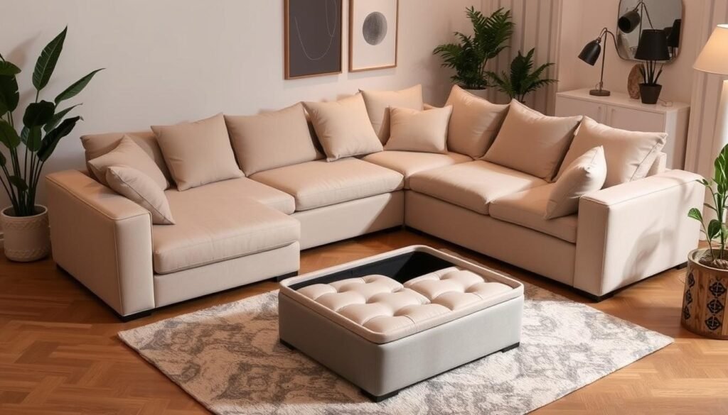 modular sectional couch with storage