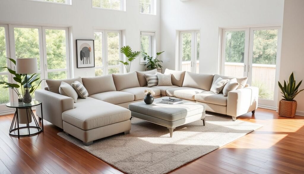 modular sectional with ottoman