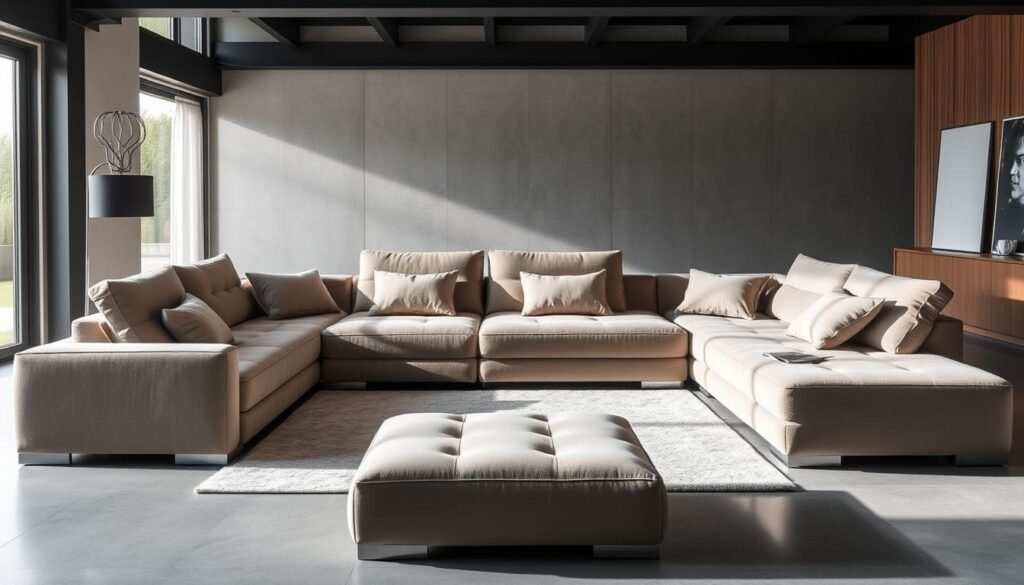 modular sofa with ottoman