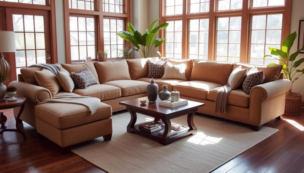 thomasville modular sectional with ottoman