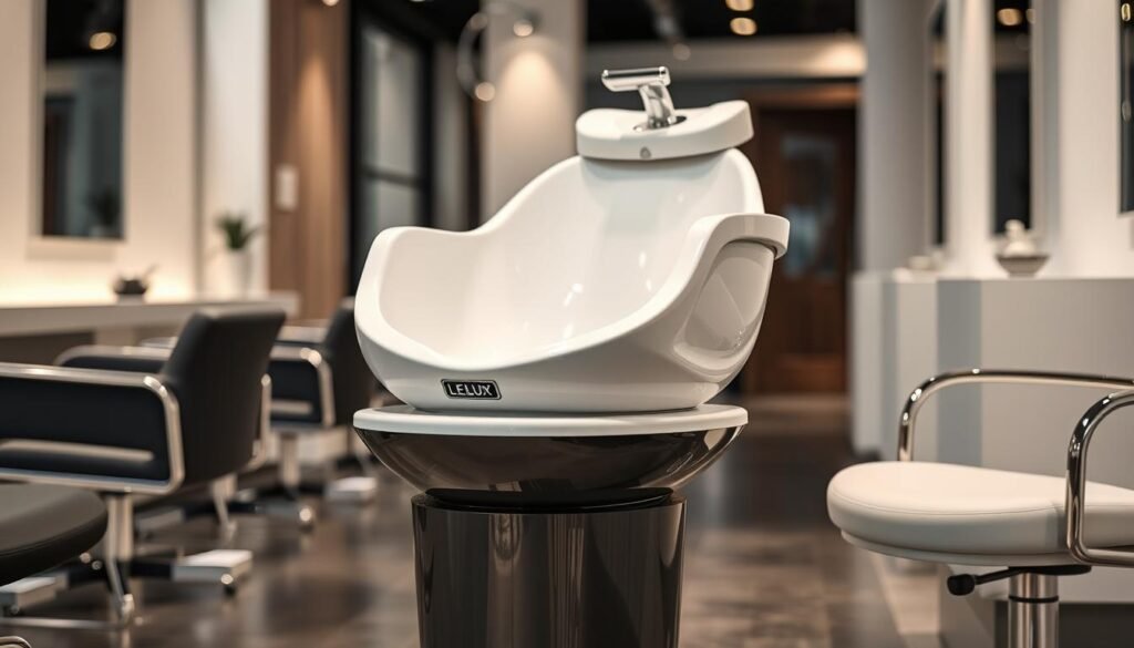 deluxe pedestal shampoo bowl