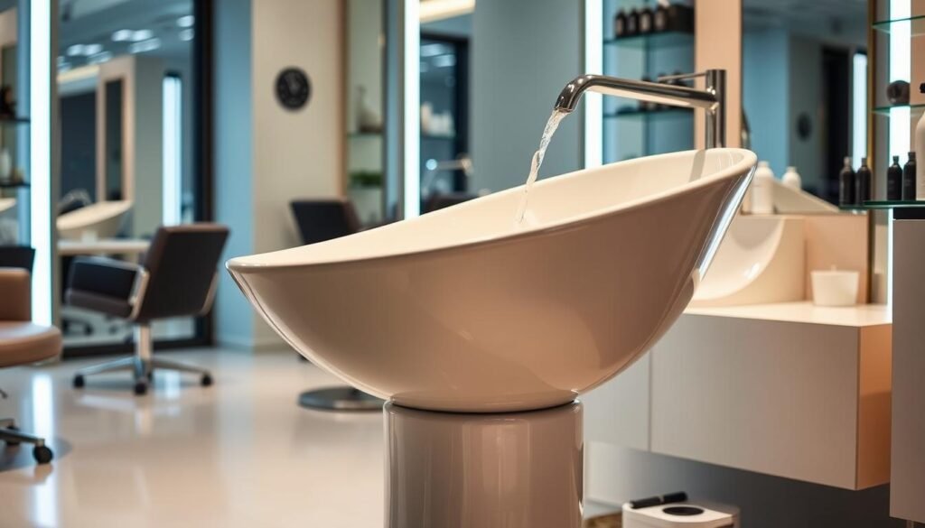 pedestal shampoo bowl