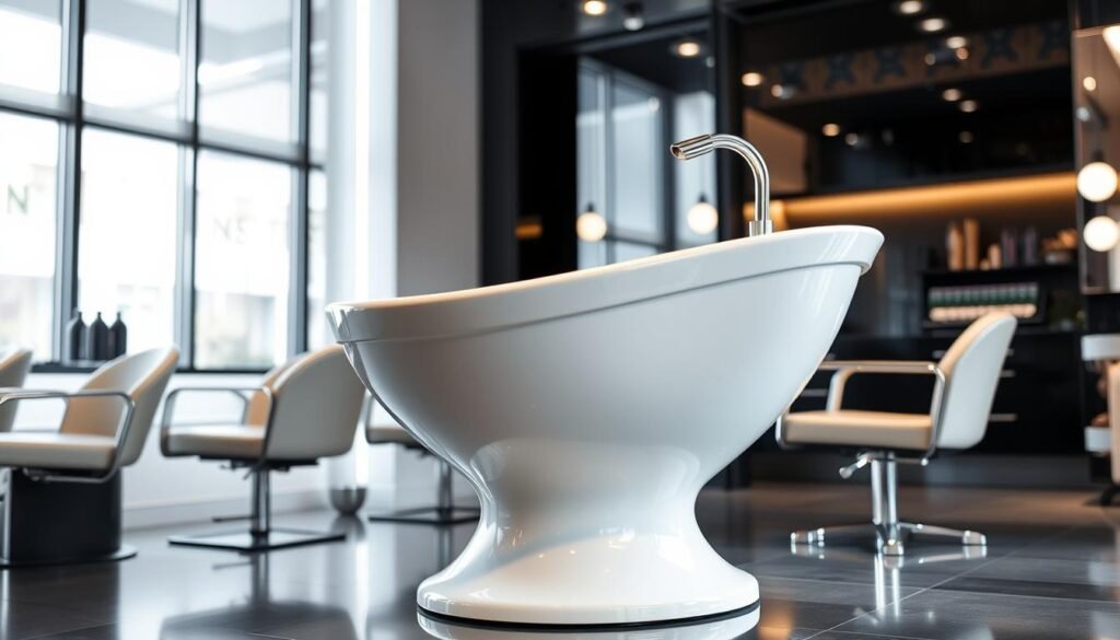 pedestal shampoo bowl