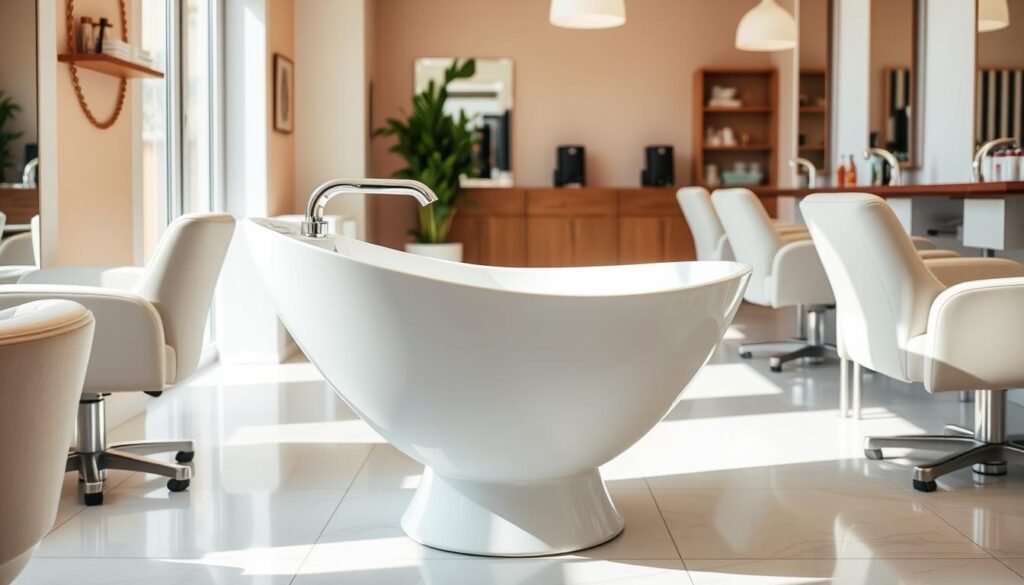 pedestal shampoo bowl