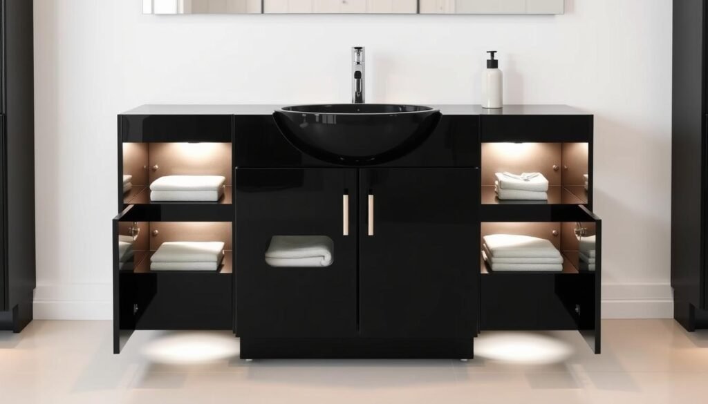 shampoo bowl cabinet