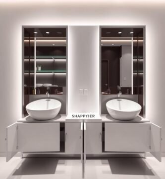 shampoo bowl cabinet
