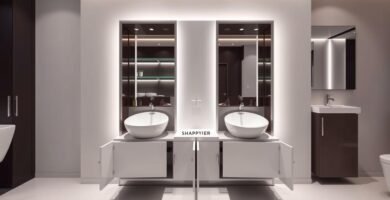 shampoo bowl cabinet