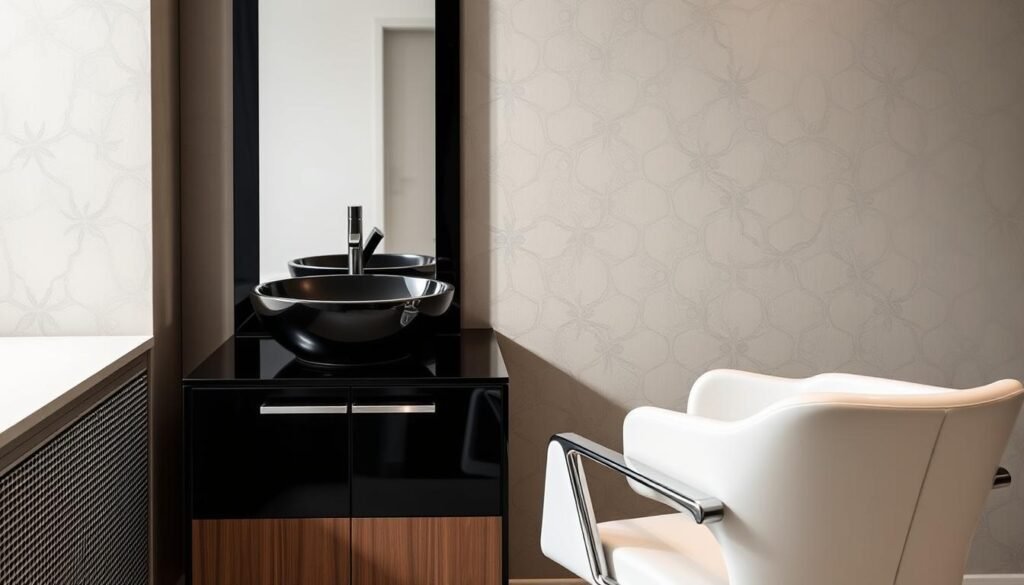 shampoo bowl cabinet