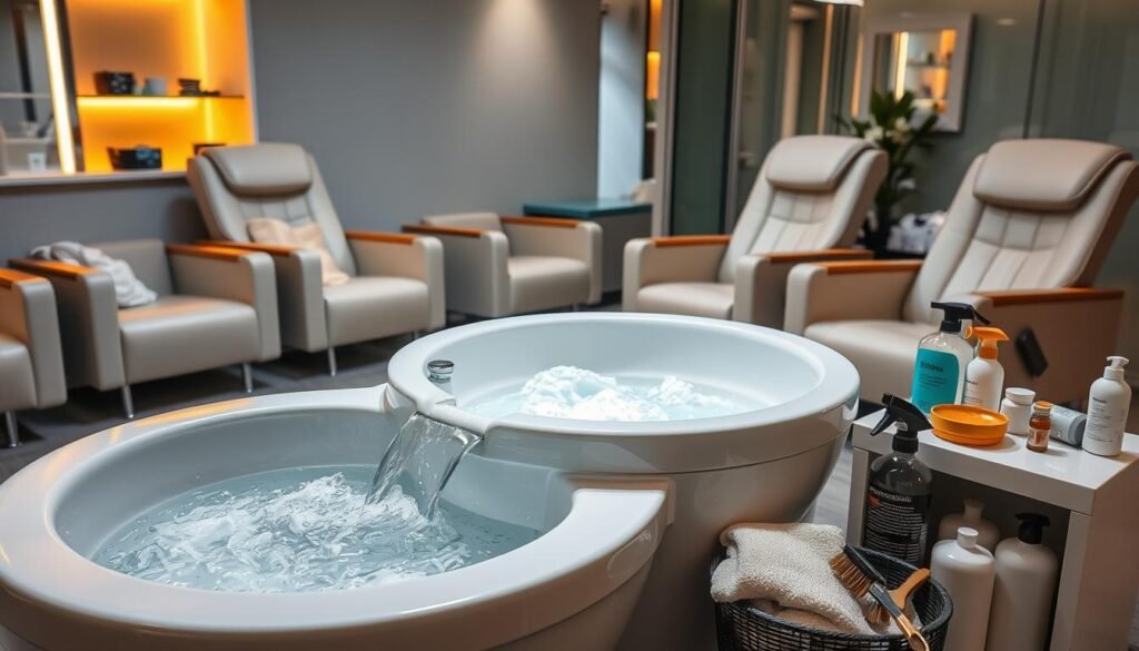 shampoo bowl maintenance