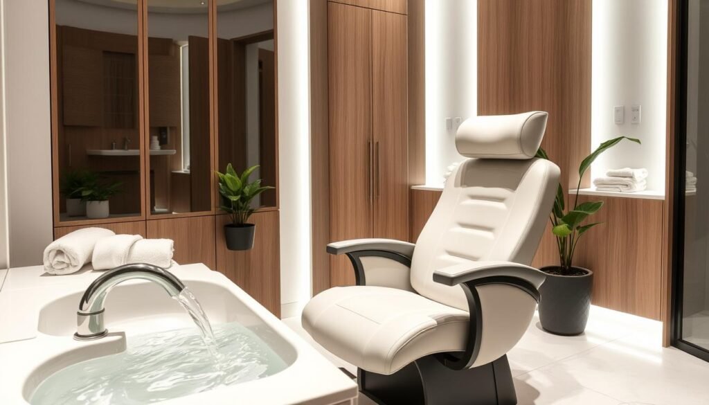 spa shampoo station